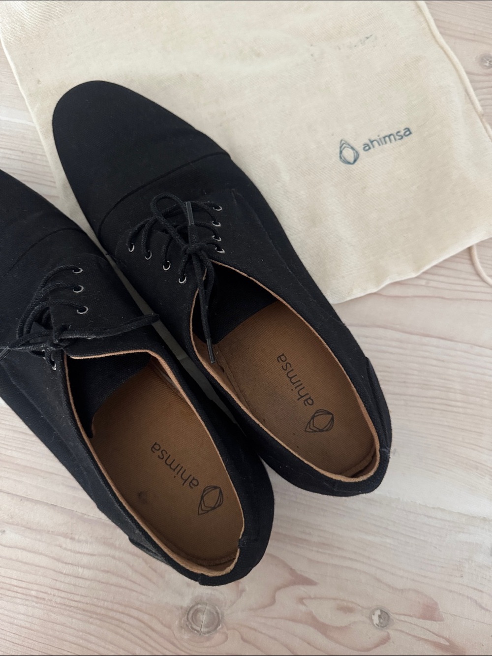 Men's Black Lace-Up Shoes - Picture 3 of 9